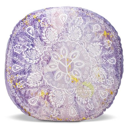 Coussin rond lavande