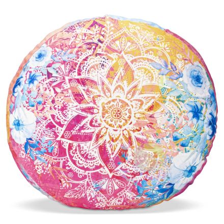 Coussin rond summer floral