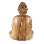 Figurine bois Bouddha lotus méditation bois de suar 16,5 cm