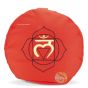 Coussin chakra racine rouge garni de cosses de sarrasin 