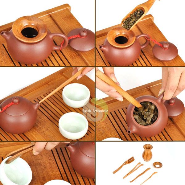 Service à thé de cérémonie chinoise en porcelaine, accessoires de