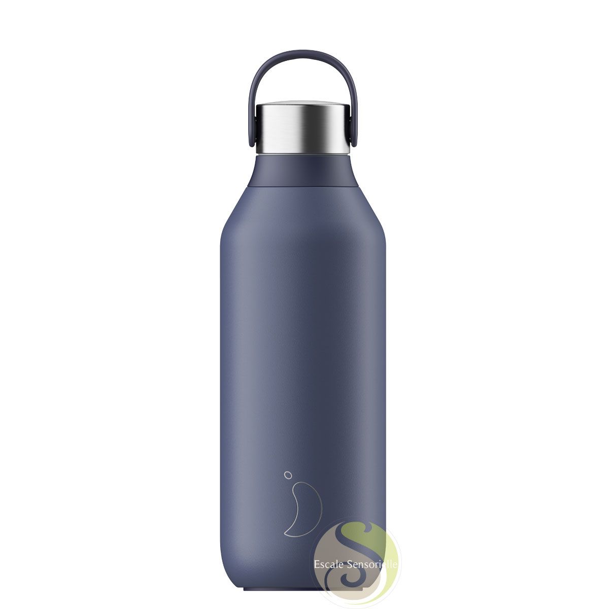 Gourde nomade isotherme serie 2 Chilly's Bottle whale blue 500ml - Escale  Sensorielle