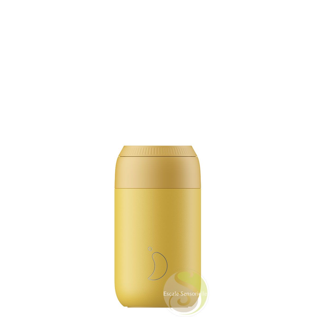 Insulated mug 340ml serie 2 Pollen yellow sport yoga - Escale Sensorielle