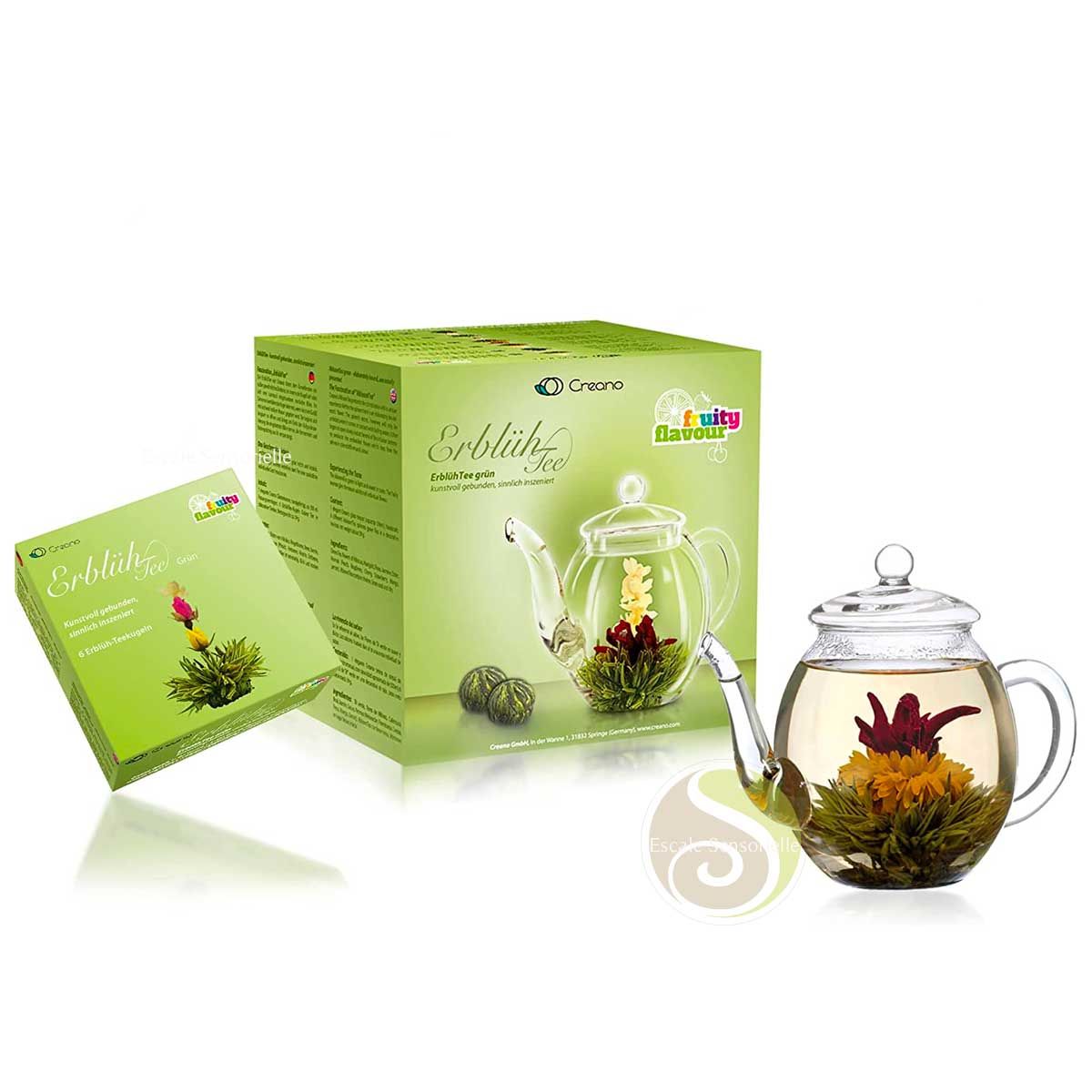 Set cadeau Creano mélange de fleurs de thé avec théière de 500 ml