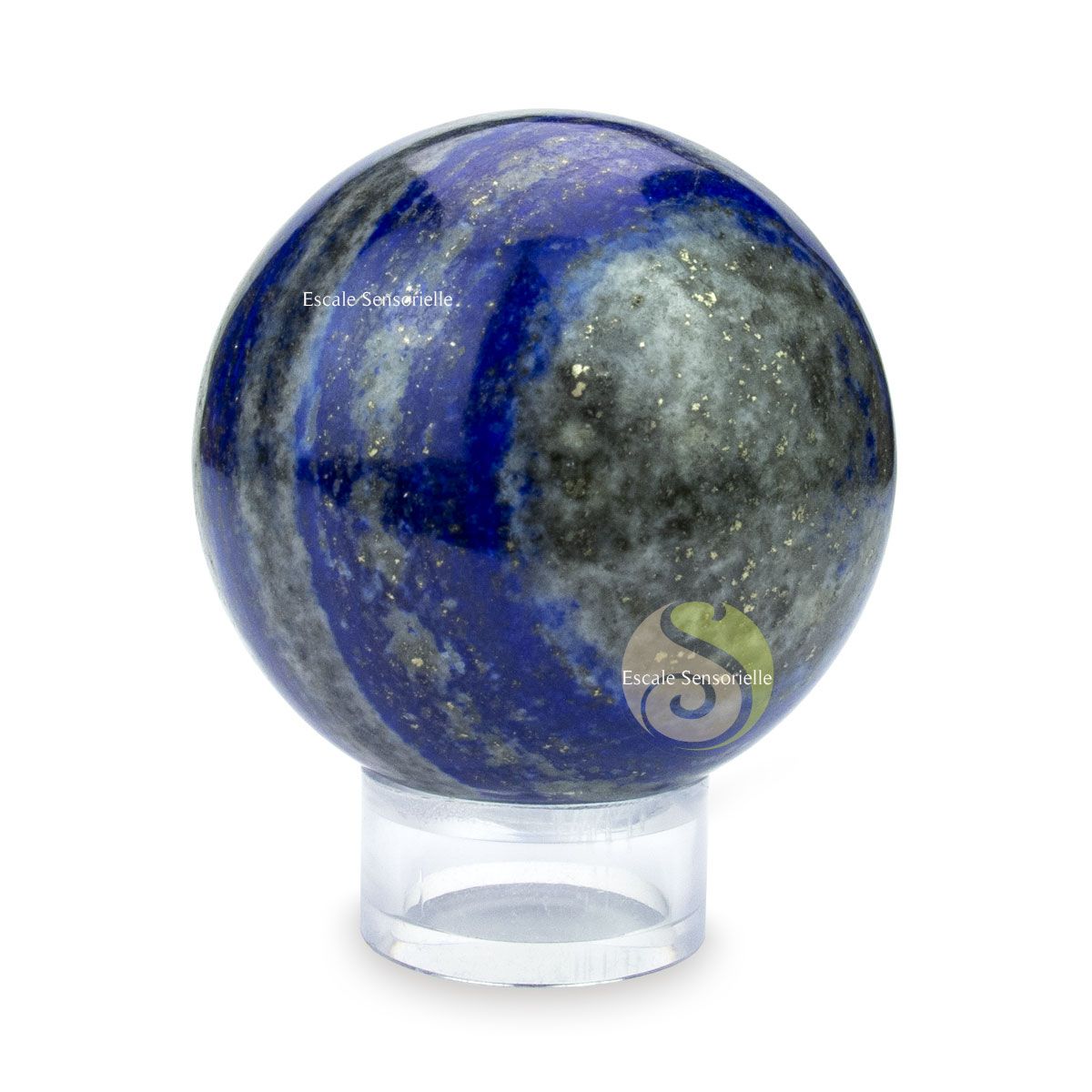Sphère pierre minérale lapis lazuli qualité B favorise méditation