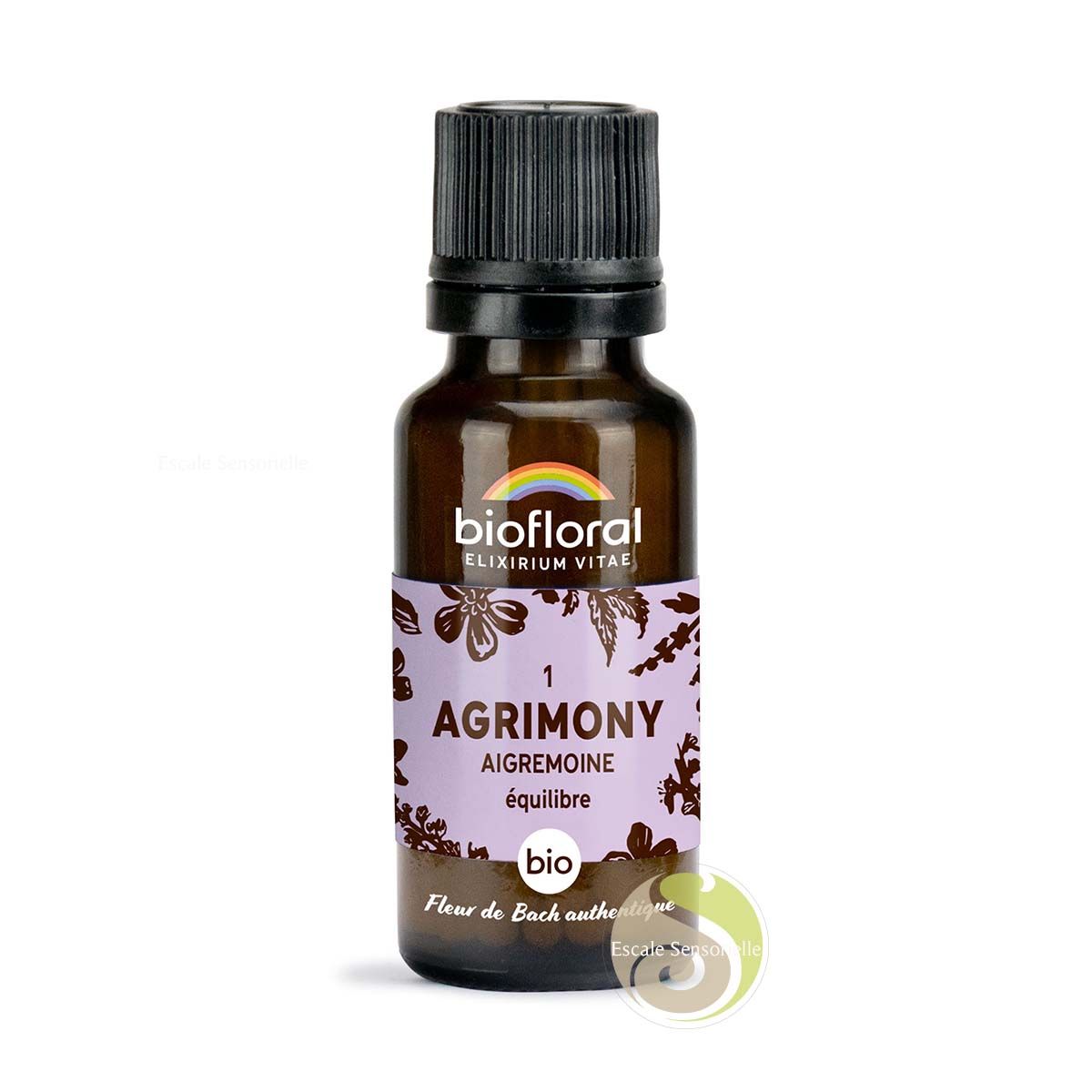 Aigremoine, Agrimony fleur de Bach N°1 sans alcool bio équilibre Biofloral