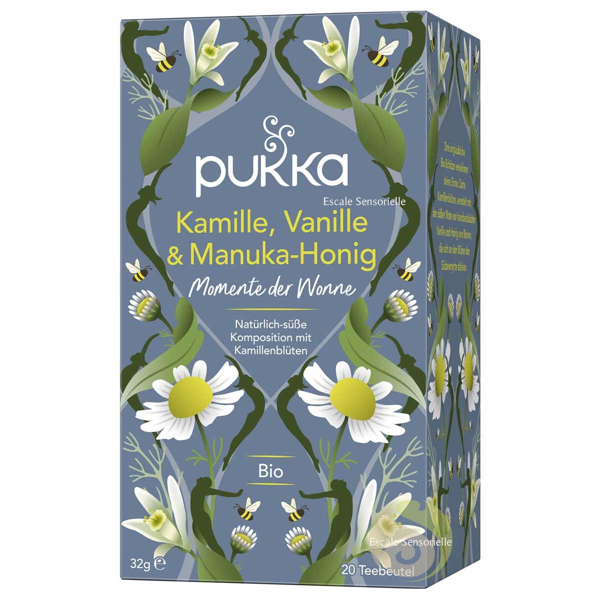 Camomille vanille miel de manuka tisane bio ayurvédique