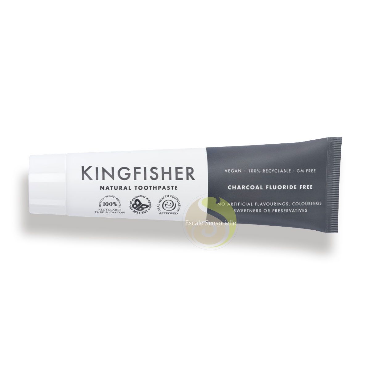 Dentifrice sans fluor charbon actif et menthe Kingfisher