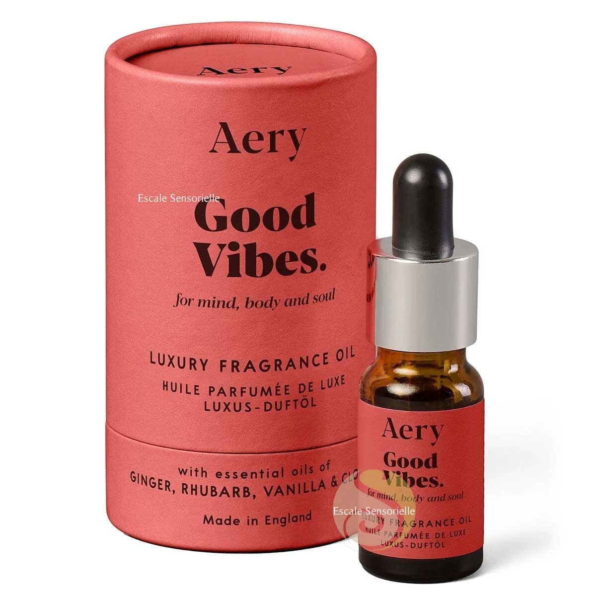 Huile parfumée de luxe pour diffuseur good vibes Aery living 