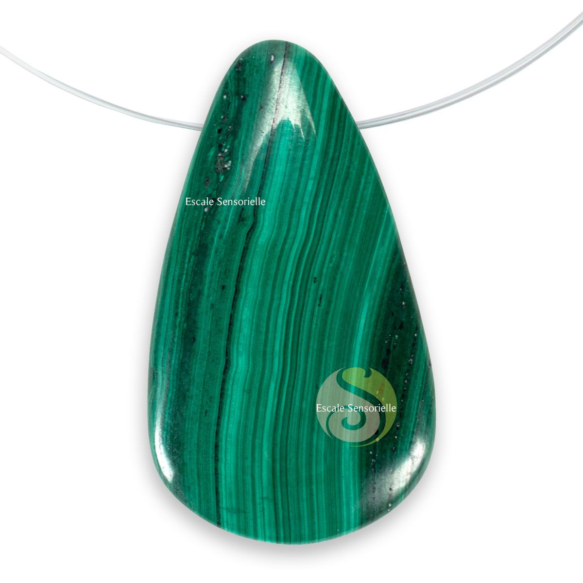 Malachite bijoux pendentifs vertus pierre minérale lithothérapie