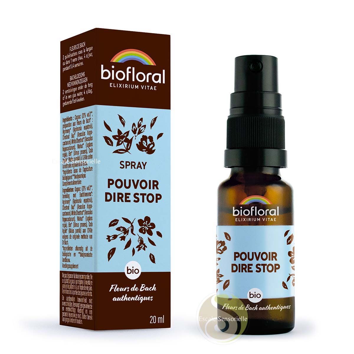 Pouvoir dire stop complexe de Bach bio en spray 20ml Biofloral