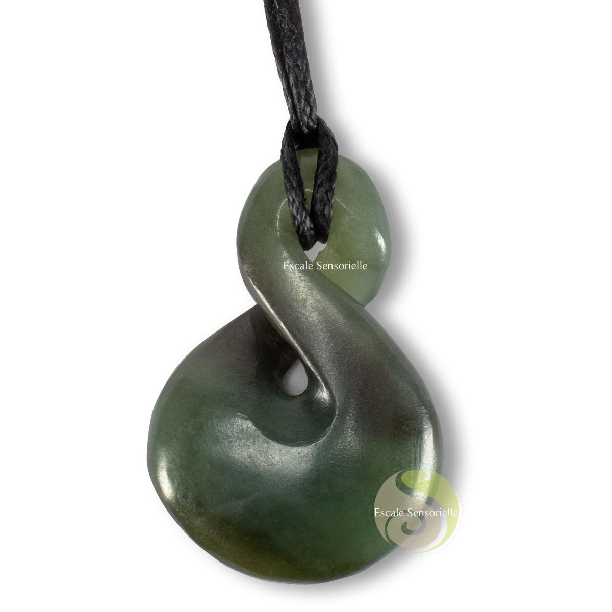 Maori twist infini jade vert pounamu Nouvelle-Zélande