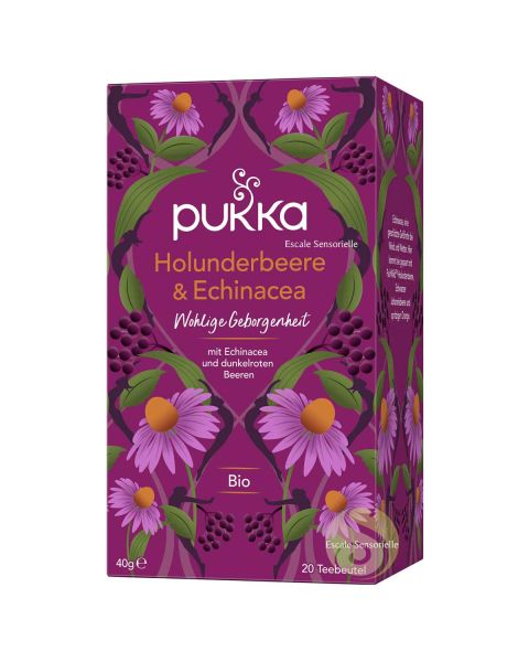 Baies de sureau et échinacée tisane bio ayurvédique Pukka