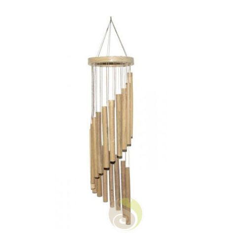 Carillons de vent en bambou, 10pcs Tubes sonores en bambou 60cm Wind Chime  Wood Gift Qian