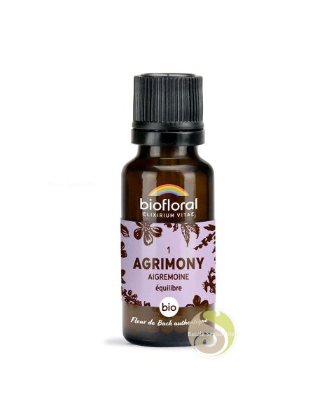 Aigremoine, Agrimony fleur de Bach N°1 sans alcool bio équilibre Biofloral