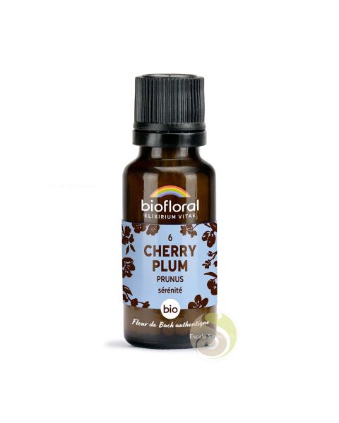 Prunus cherry plum fleur de bach N°6 sans alcool bio sérénité Biofloral