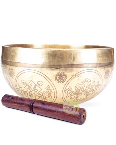 Bol Chantant Tibétain Traditionnel Gravé · Fleur de vie · 20 cm | Zen and  Sounds- Instrument vibratoire de sonothérapie et musicothérapie