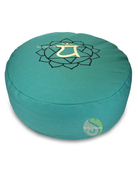 Coussin 4ème chakra coeur vert