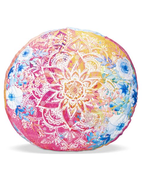 Coussin rond summer floral