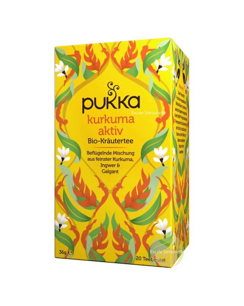 Curcuma tonique tisane bio booster ayurvédique Pukka herbs 