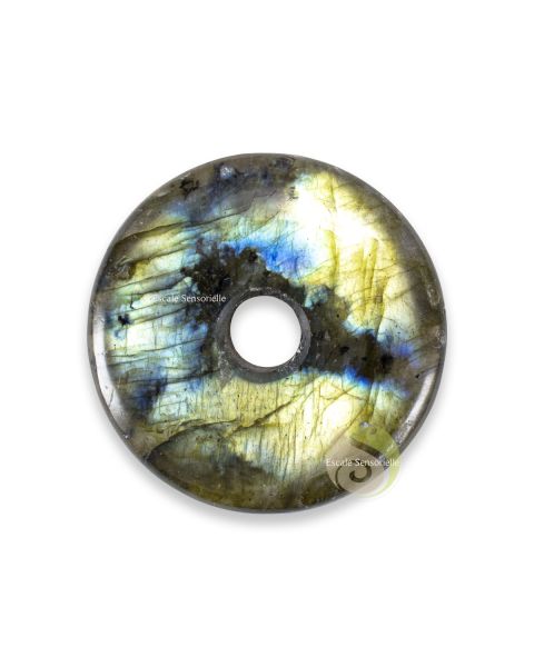 Donut labradorite pierre minérale naturelle protection ondes négatives