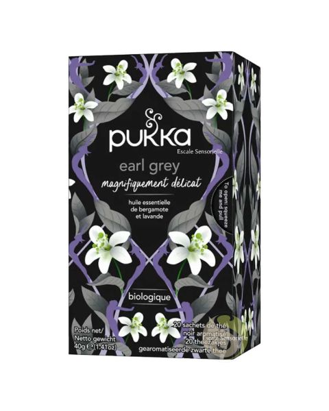 Earl grey Pukka herbs gorgeous earl grey Bio équitable thé noir