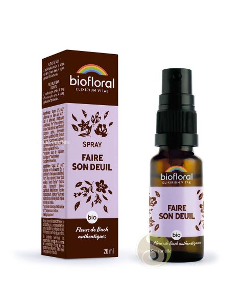 Faire son deuil complexe bio en spray avec alcool 20ml Biofloral