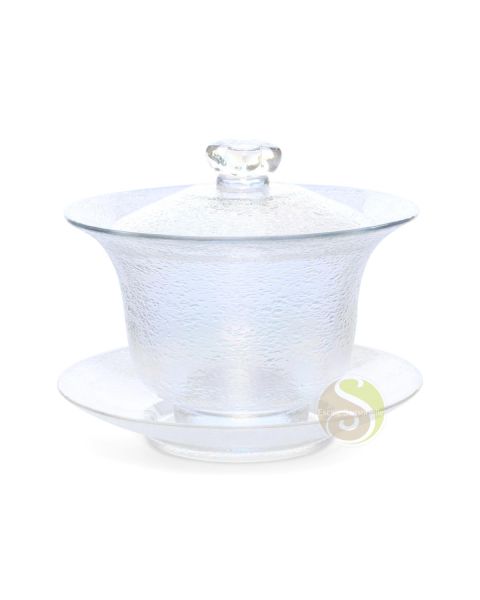 Gaiwan à thé verre craquelé zhong pour dégustation 