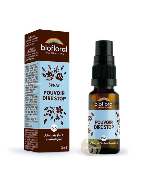 Pouvoir dire stop complexe de Bach bio en spray 20ml Biofloral