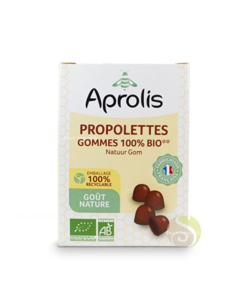 Gomme nature bio pour la gorge propolette 100% bio à la propolis