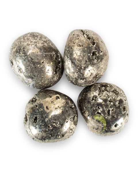 Pyrite l'or des fous pierre minérale naturelle roulée