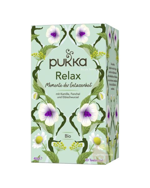 Relax tisane bio relaxante fenouil, camomille et guimauve Pukka