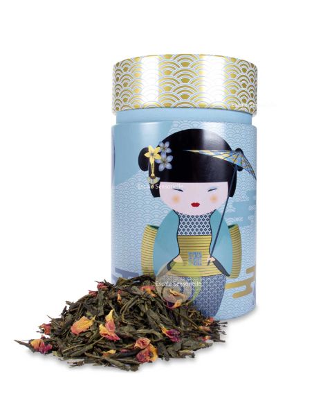 Thé fleur de cerisier sakura japonais thé vert sencha