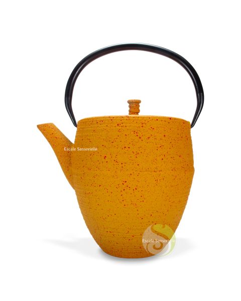 Théière en fonte mailin de 1300ml avec filtre inox amovible pour thé et tisane