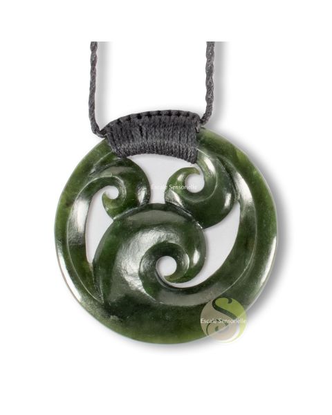 Koru triple Maori bijoux pendentif polynésien culture symbole