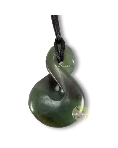 Maori twist infini jade vert pounamu Nouvelle-Zélande