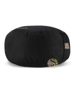 zafu coussin voyage méditation noir lotus enfant