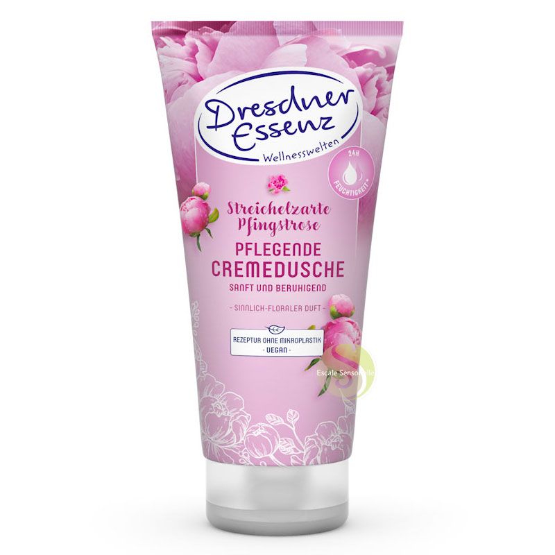 Crème de douche sensuelle peaux sensibles stressée pivoine douce  Dresdner Essenz