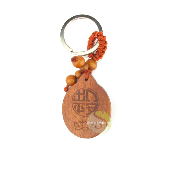 Porte clefs Bouddha-Tête de Bouddha rieur Escale Sensorielle 