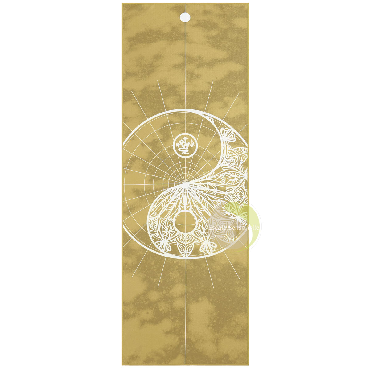 Serviette de yoga Yogitoes yindara gold Manduka antidérapant 172 x 61 cm