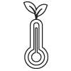 Logo température d'infusion thé